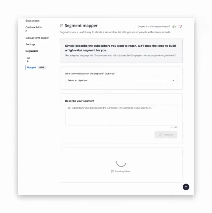 Segment mapper animation